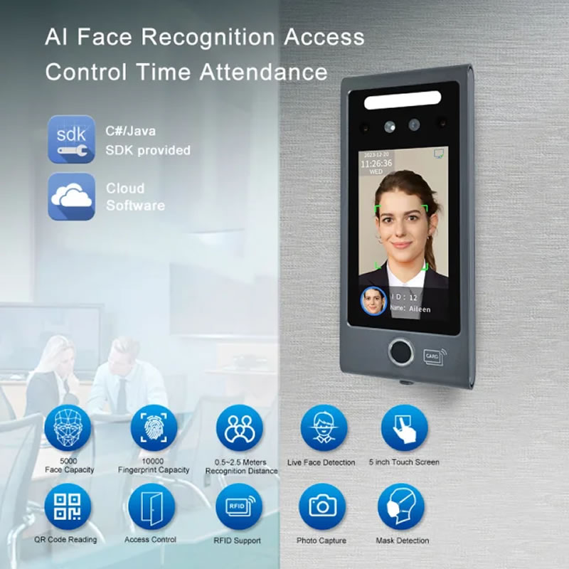 WA07F Facial Recognition system access control